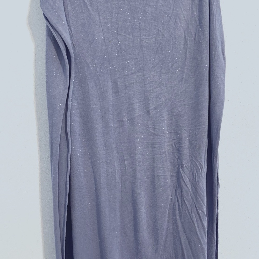 Blue jersey scarf with sparkle